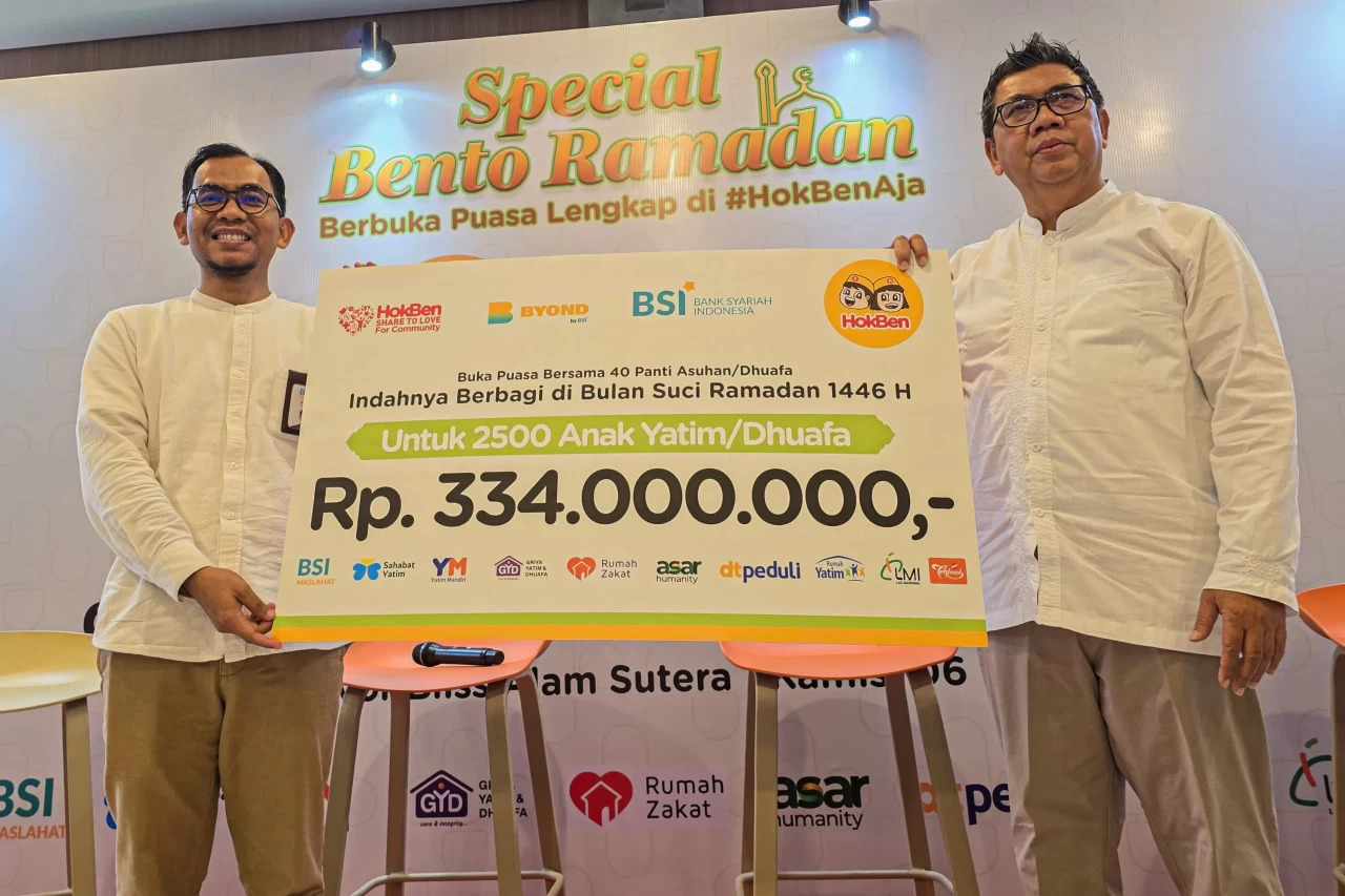 Kebahagiaan Ramadhan: BSI dan Hokben Berbagi dengan 2.500 Anak Yatim
