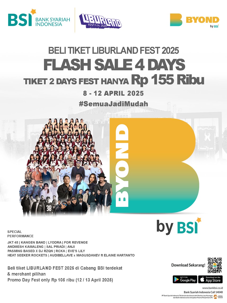 Liburland Fest, Tiket Hanya Rp155 Ribu di BYOND by BSI, Libur Jadi Lebih Asyik!